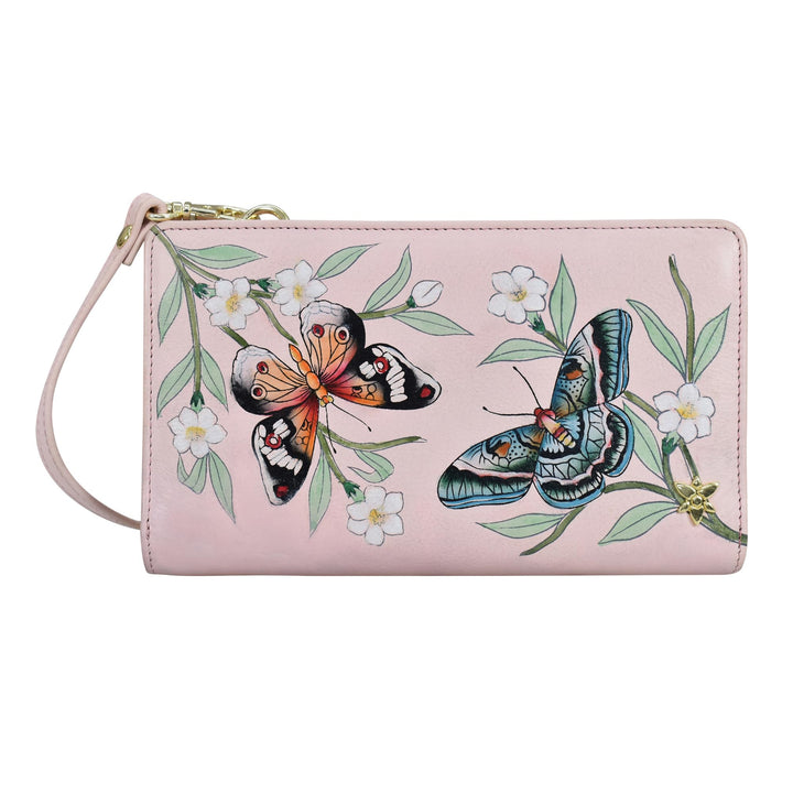 Anuschka Damen Organizer Geldbörse Crossbody-1149 Einheitsgrösse Butterfly Melody, Einheitsgrösse Bu