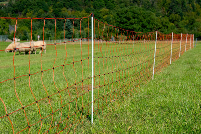 horizont Schafnetz easy mit Einzelspitze - Höhe 90cm, Länge 50m - Schafzaun, Weidezaun, Elektrozaun,