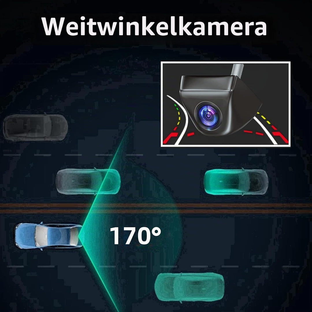 HD1080P/NTSC Front/Seiten/Rückkamera für Auto, IP68 wasserdichte Rückfahrkamera mit Klarer Nachtsich