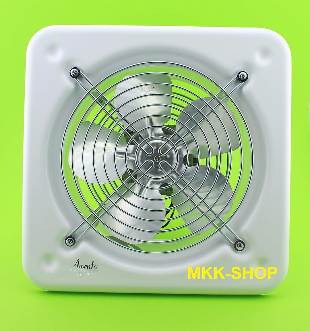 MKK Axialer Ventilator aus Metall Lüfter zur Wandmontage für Zuluft und Abluft geeignet