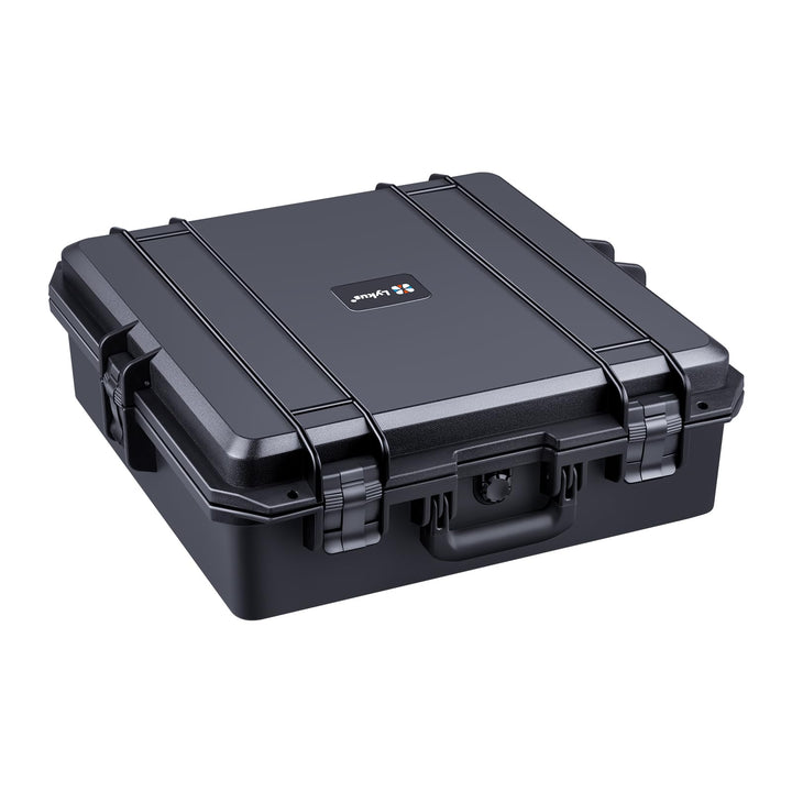 Lykus HC-4611 Wasserdicht Koffer mit anpassbar Rasterschaumstoff, Innengrösse 45,5x45,5x16,5 cm, Gee