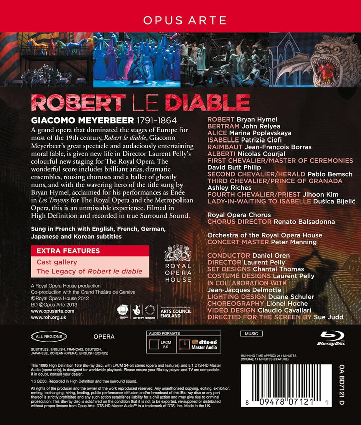 Meyerbeer: Robert le Diable (Royal Opera House 2012), Blu-ray