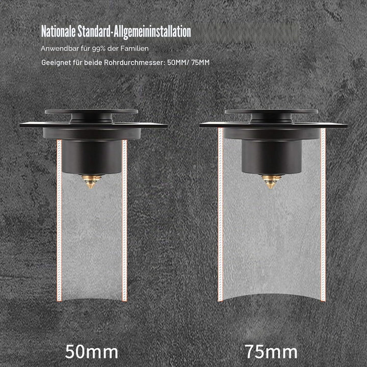 Bodenablauf Messing-Sieb Pop-Up-Typ für Badezimmer-Dusche Toilette Schnellentleerung Quadrat Anti-Üb