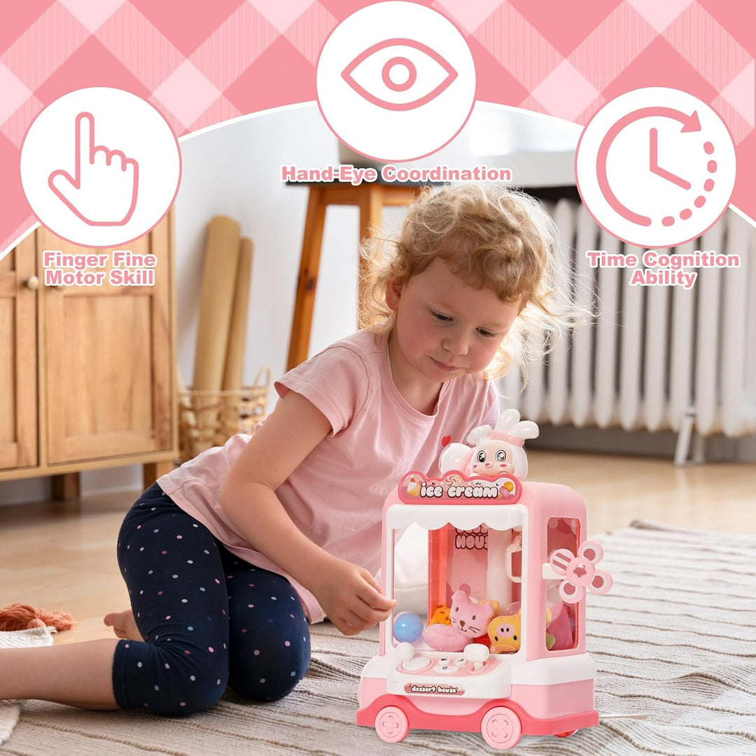 Greifautomat für Kinder mit 12 Münzen und 10 Doll Candy Grabber Süssigkeitenautomat Süssigkeiten Aut
