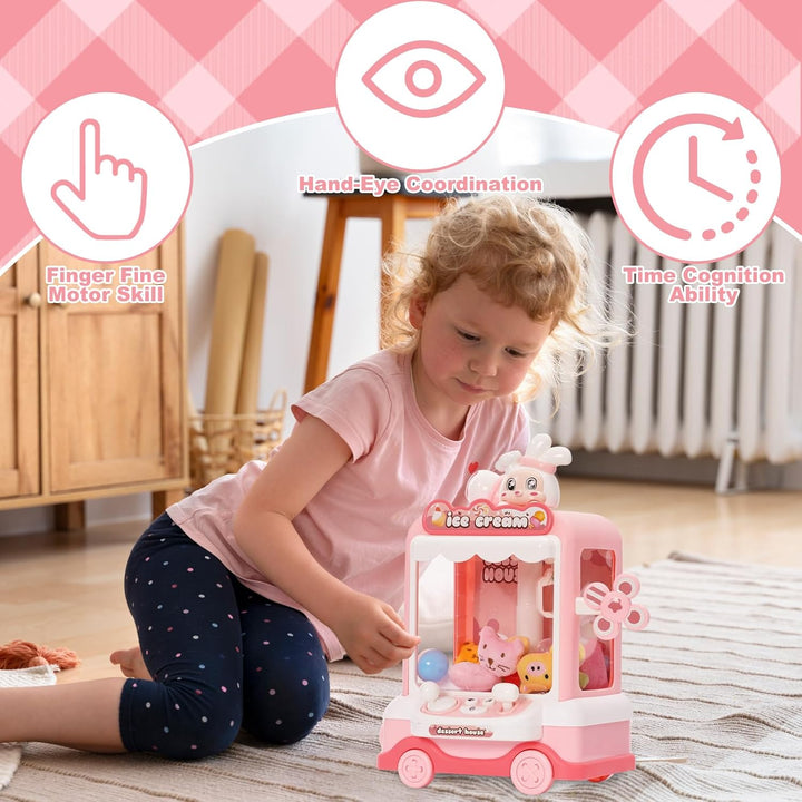Greifautomat für Kinder mit 12 Münzen und 10 Doll Candy Grabber Süssigkeitenautomat Süssigkeiten Aut
