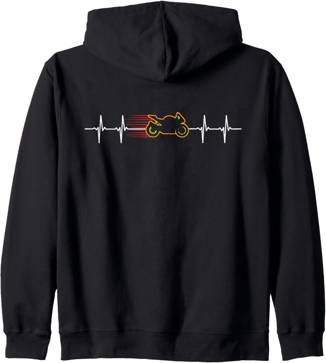Sport Bike Motorcycle Heartbeat Racing Kapuzenjacke