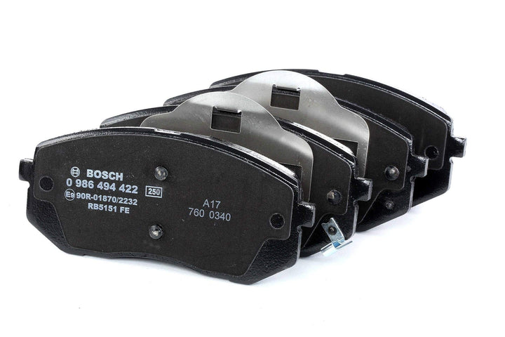 Bosch BP1344 Bremsbeläge - Vorderachse - ECE-R90 Zertifizierung - vier Bremsbeläge pro Set