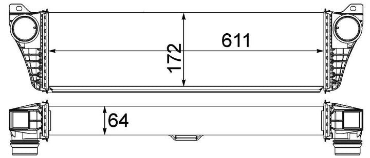 MAHLE CI 150 000P Ladeluftkühler BEHR PREMIUM LINE
