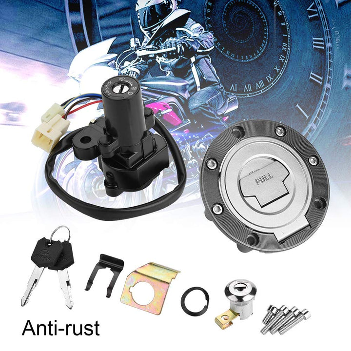 KIMISS Motorrad Sitzverriegelung, Tankdeckel Seat Lock Tankdeckel Verriegelungsschlüssel für Ymh YZF