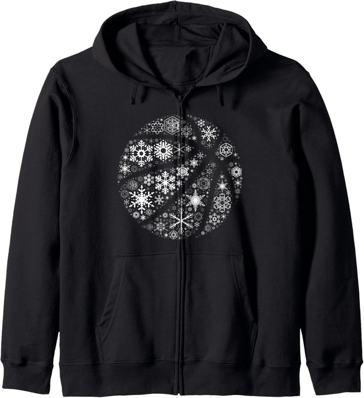 Schneeflocke Weihnachten - Spieler-Basketball Kapuzenjacke