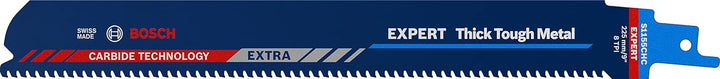 Bosch Professional 1x Expert ‘Thick Tough Metal’ S 1155 CHC Säbelsägeblatt (für Zäher Stahl, Gusseis