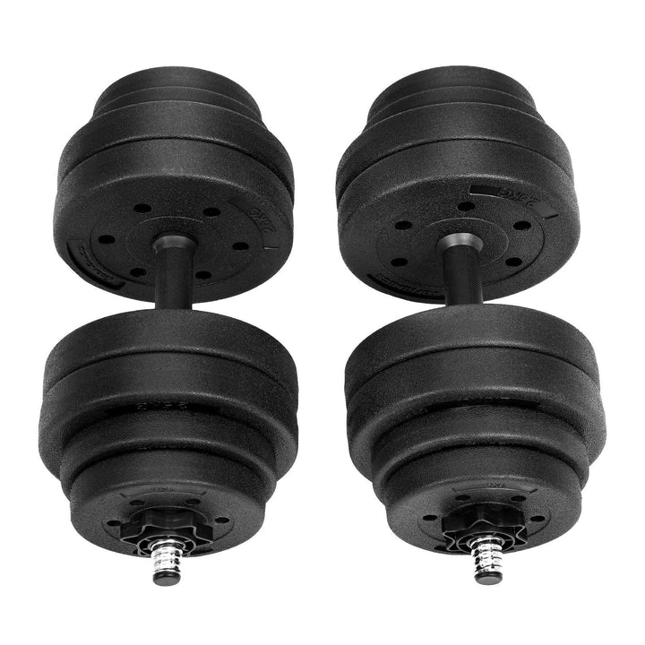 SONGMICS Hanteln, Kurzhanteln, 2er Set, 20 kg, 30 kg oder 40 kg, Kunststoff, Hantelstangen, Gewichte