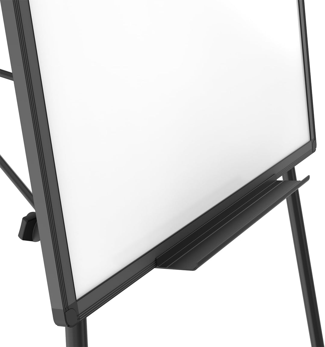 VIZ-PRO Whiteboard mit Ständer Flipchart-Staffelei, höhenverstellbar, abwischbar, magnetisch, 90 x 6