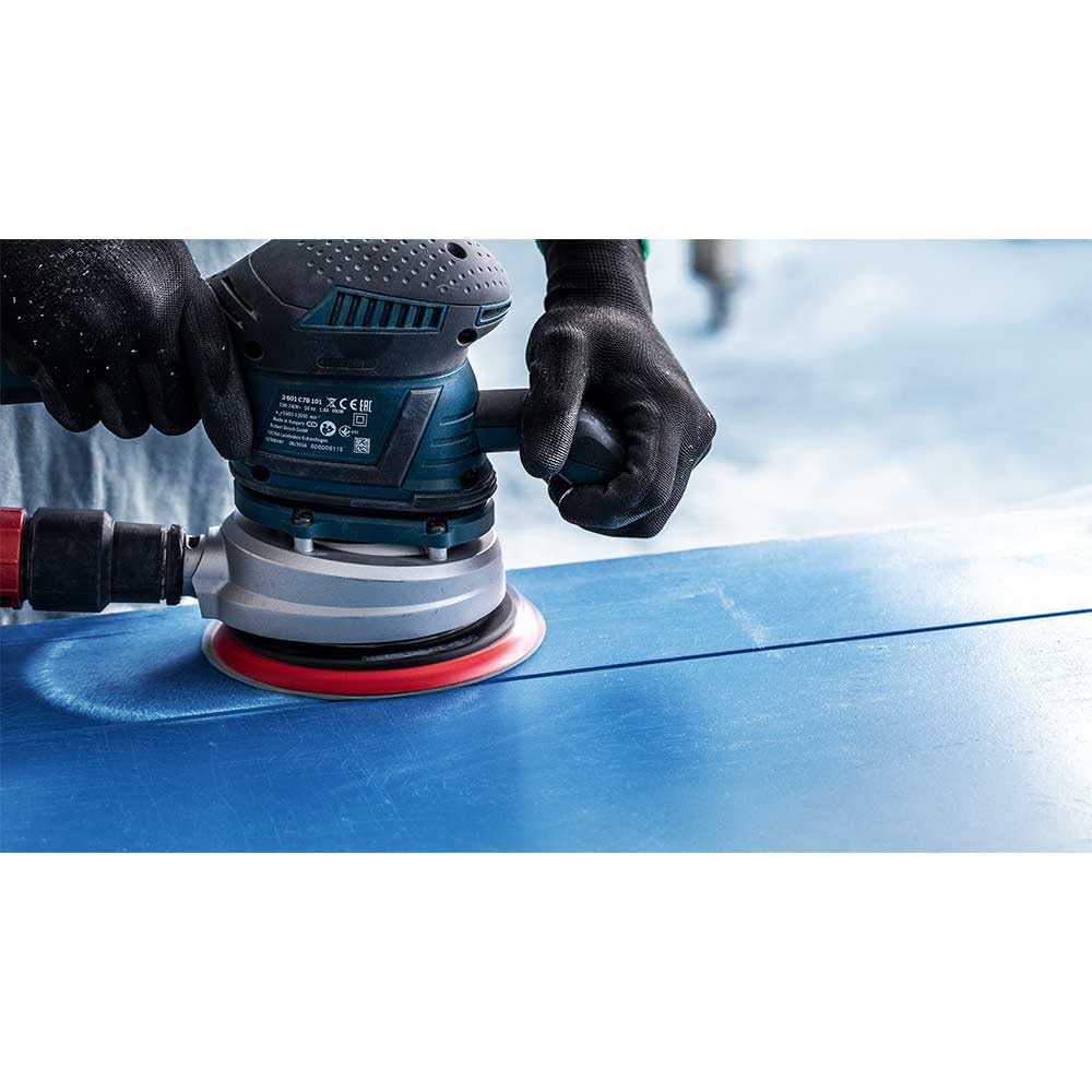 Bosch Accessories 50x Schleifpapier Expert C470 Mehrloch (für Hartholz, Farbe auf Holz, Ø 150 mm, Kö