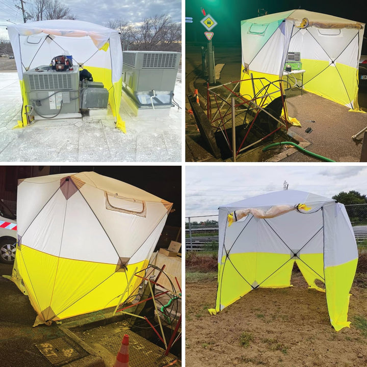 JAX3 Professionelles Arbeitszelt, Pop-Up, UV50+, 1,8 x 1,8 x 2,5 m, sofortiger schneller und einfach