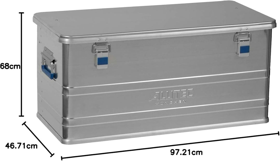 ALUTEC Aluminiumbox COMFORT 92 (Inhalt 92 l, Innenmasse (LxBxH) 750 X 350 X 350 mm, staub-/spritzwas