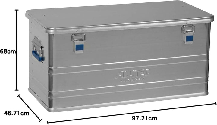 ALUTEC Aluminiumbox COMFORT 92 (Inhalt 92 l, Innenmasse (LxBxH) 750 X 350 X 350 mm, staub-/spritzwas
