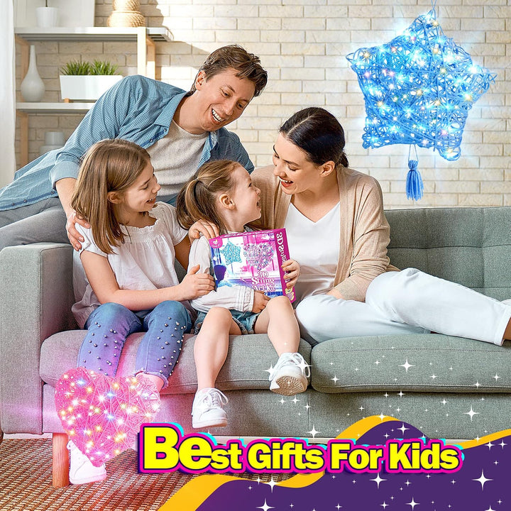 Tesoyzii Basteln Mädchen 8 9 10 11 12 Jahre, Geschenk Mädchen 8-12 Jahre 3D String Art Kit Spielzeug