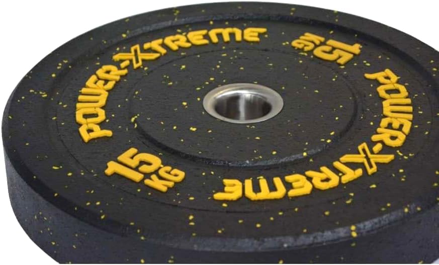POWER-XTREME Hantelscheiben | Bumper Plates | Gewichtsscheiben | 50mm | Gummigranulat | Grössenauswa