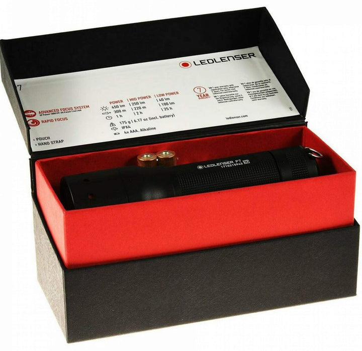 LED LENSER P7.2 TORCH BLACK 9407 By LED LENSER, 9407