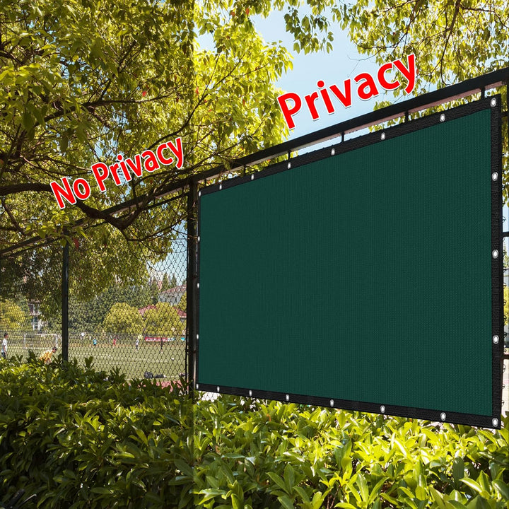 Zaunblende mit Kabelbinder, Sichtschutz für Gartenzaun Balkongeländer und Hof, Staubschutz HDPE Gewe