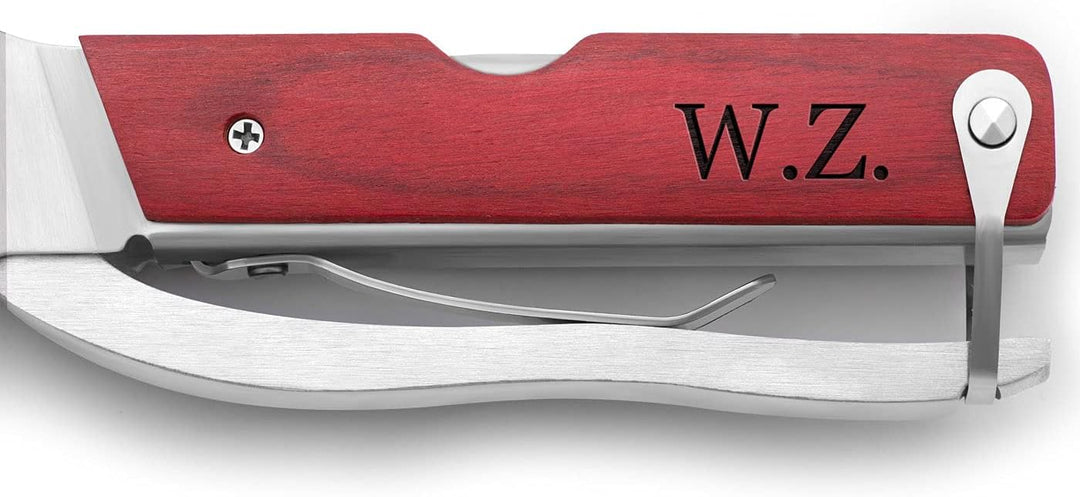 Maverton Multifunktionstool mit Gravur - kompaktes Multi-Tool - personalisiert - aus Edelstahl + Hol