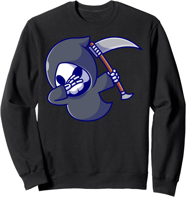 Halloween Dabbing Sensenmann Okkult Gothic Funny Death Sweatshirt