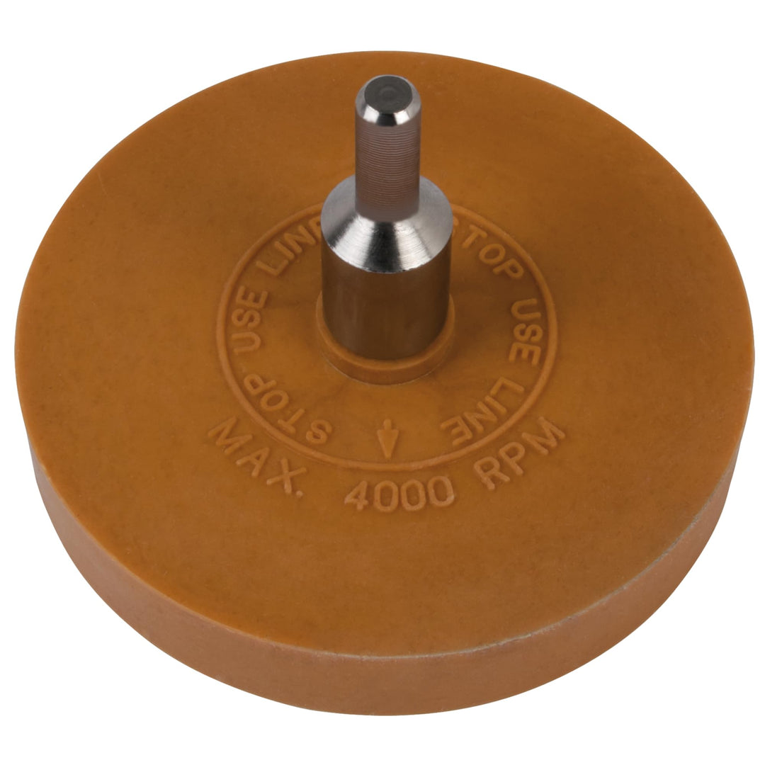 SW-Stahl 94857L Radierscheibe, 90 mm I Folienradierer mit Adapter I Radierer für Akkuschrauber I Rad