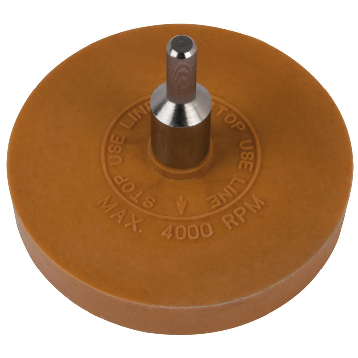 SW-Stahl 94857L Radierscheibe, 90 mm I Folienradierer mit Adapter I Radierer für Akkuschrauber I Rad