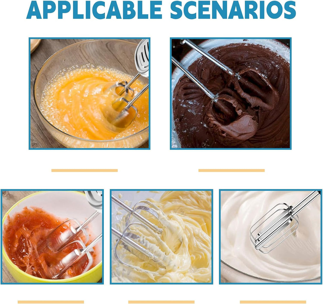 Kabelloser Handmixer Elektrischer, Drahtloser Elektrischer Lebensmittelmischer mit 3-Geschwindigkeit