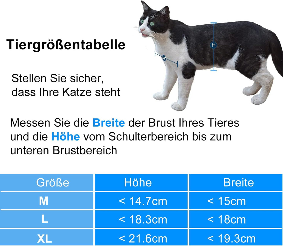 CEESC Grosse Katzenklappe (Aussengrösse 29,5 cm x 24,5 cm), drehbare 4-Wege-Verriegelungstür für Kat