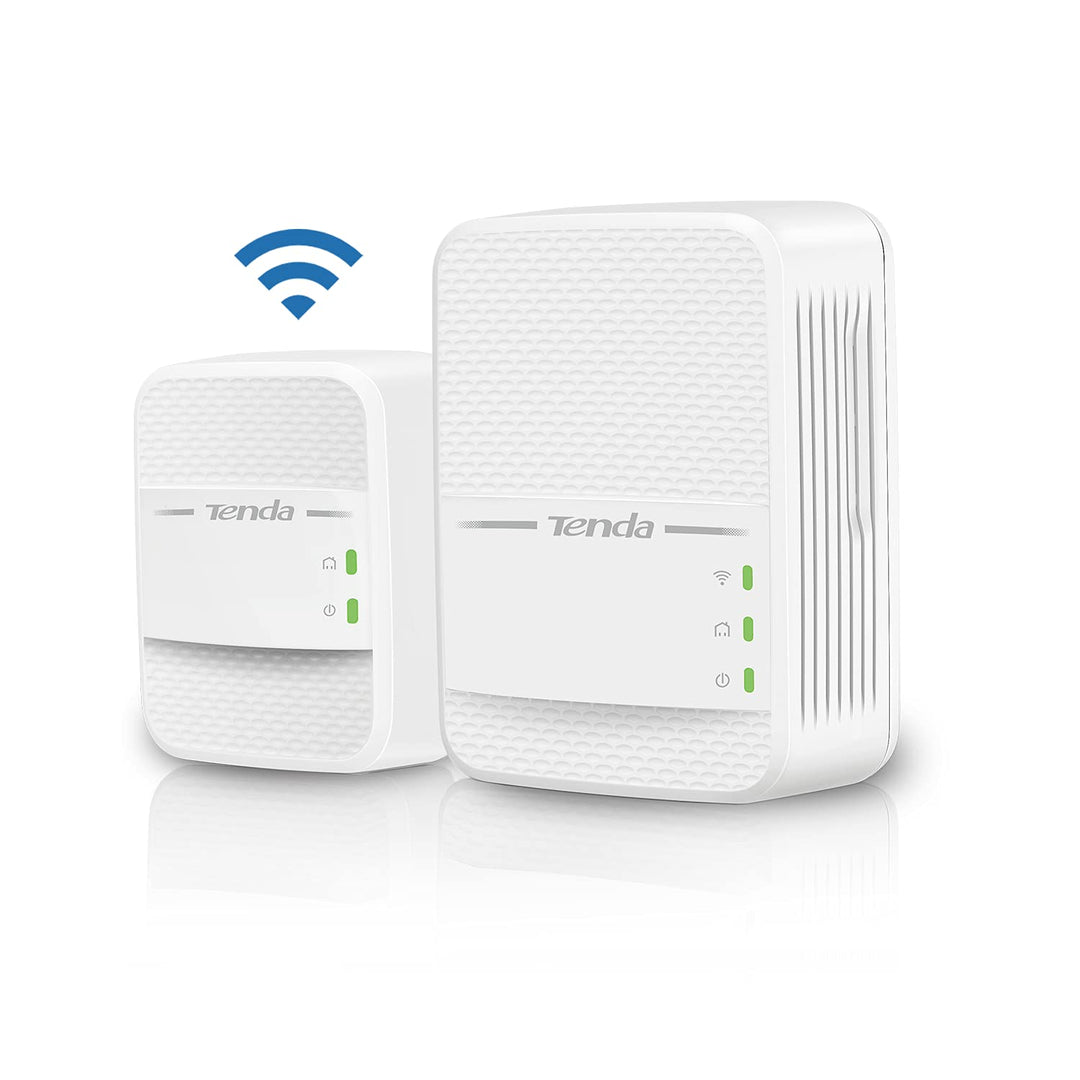 Tenda PH10 Powerline Adapter Kit AV1000 + AC750 WLAN Gigabit Steckdose (1000 Mbit/s LAN+ 750 Mbit/s