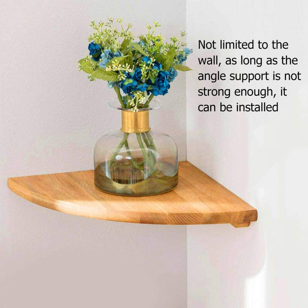 BESPORTBLE 23 cm Holz Eckregal Fächerförmige Ecke Schwimmbrett Veranstalter Display Lagerung Wandreg