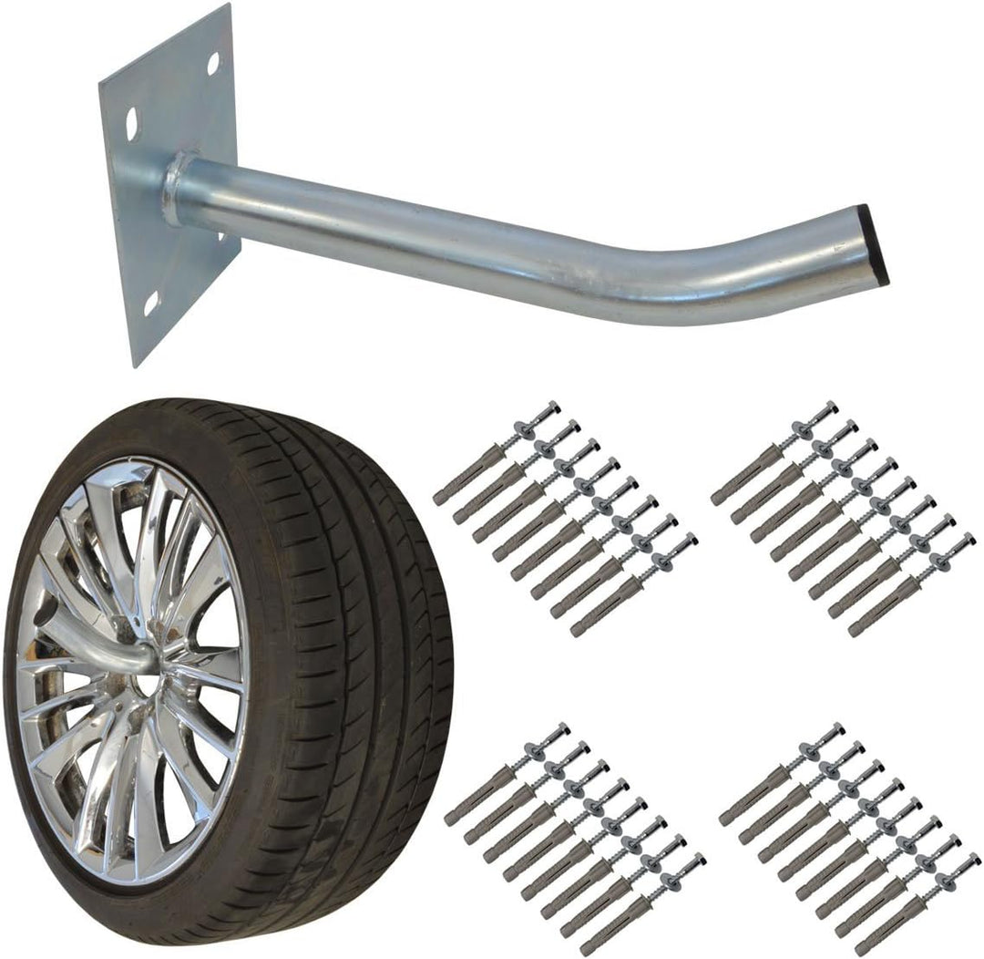 PremiumX 8X Autoreifen Wandhalter 35cm Reifenhalter für Felgen-Halterung inkl. Befestigung Montage-S