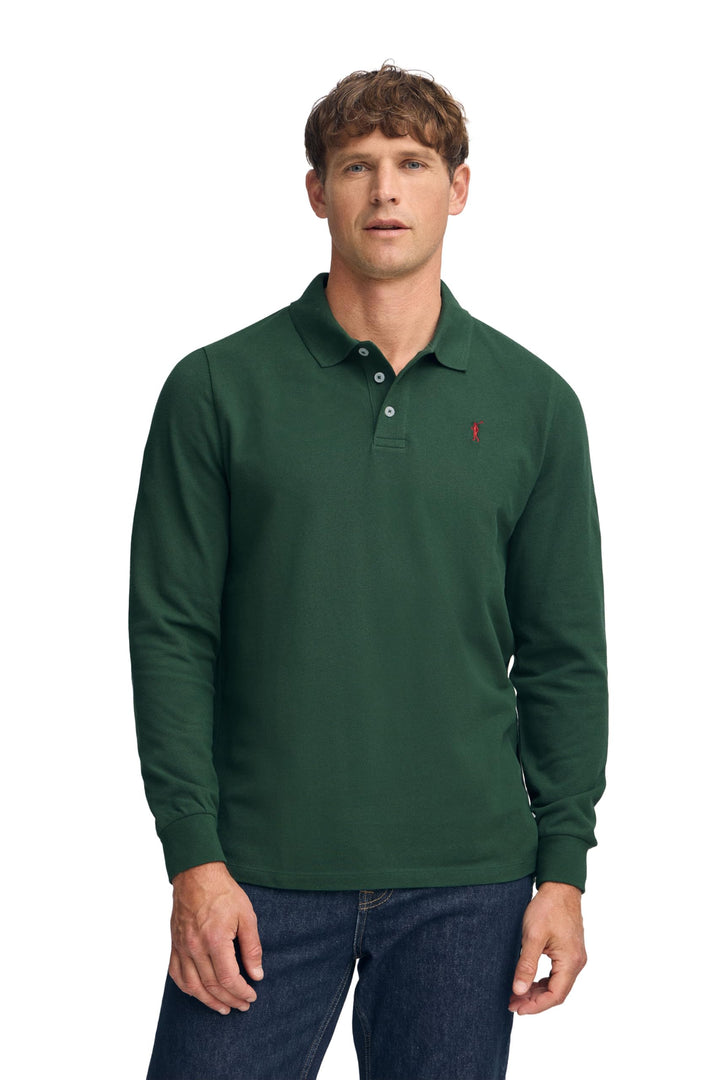 Polo Club Herren Poloshirt Kurzarm Regular Fit Baumwolle Männer Polohemd Longsleeve M Grün, M Grün