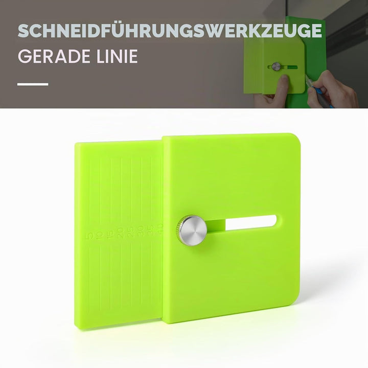 FOSHIO 2 Stück Gerade Linie Cutter Schneidvorlage, Edge Wrap Cuttermess Mini-Schneidvorlage, präzise