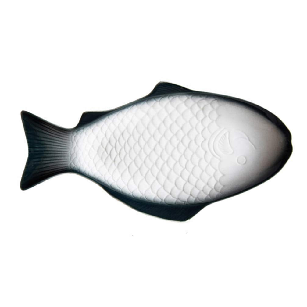 HEMOTON Fischform Servierplatte Servierteller Essen Tablett für Sushi Garnelen Obst Oder Käse 15 Zol