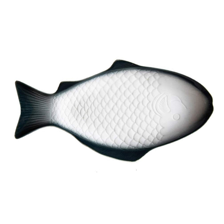HEMOTON Fischform Servierplatte Servierteller Essen Tablett für Sushi Garnelen Obst Oder Käse 15 Zol