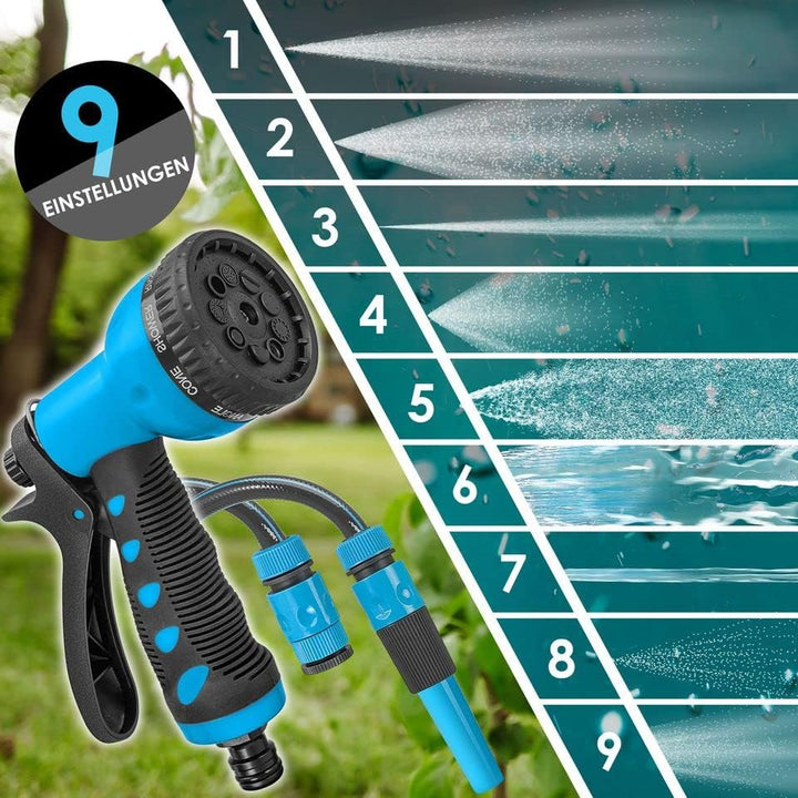KESSER® Schlauchtrommel Wasser 30+2m Schlauchaufroller Inkl. 2-Wege-Verteiler + Multi-Handbrause Was