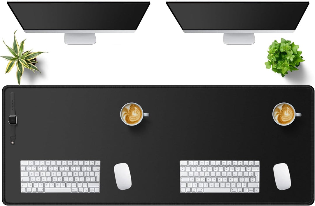 LL-COEUR XXL Schwarz Mauspad Gaming Mouse Mat Laptops Schreibtischunterlage Desk Pad (1300 x 500 x 3