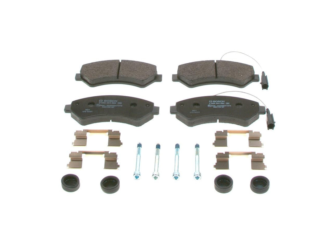 Bosch BP1501 Bremsbeläge - Vorderachse - ECE-R90 Zertifizierung - vier Bremsbeläge pro Set