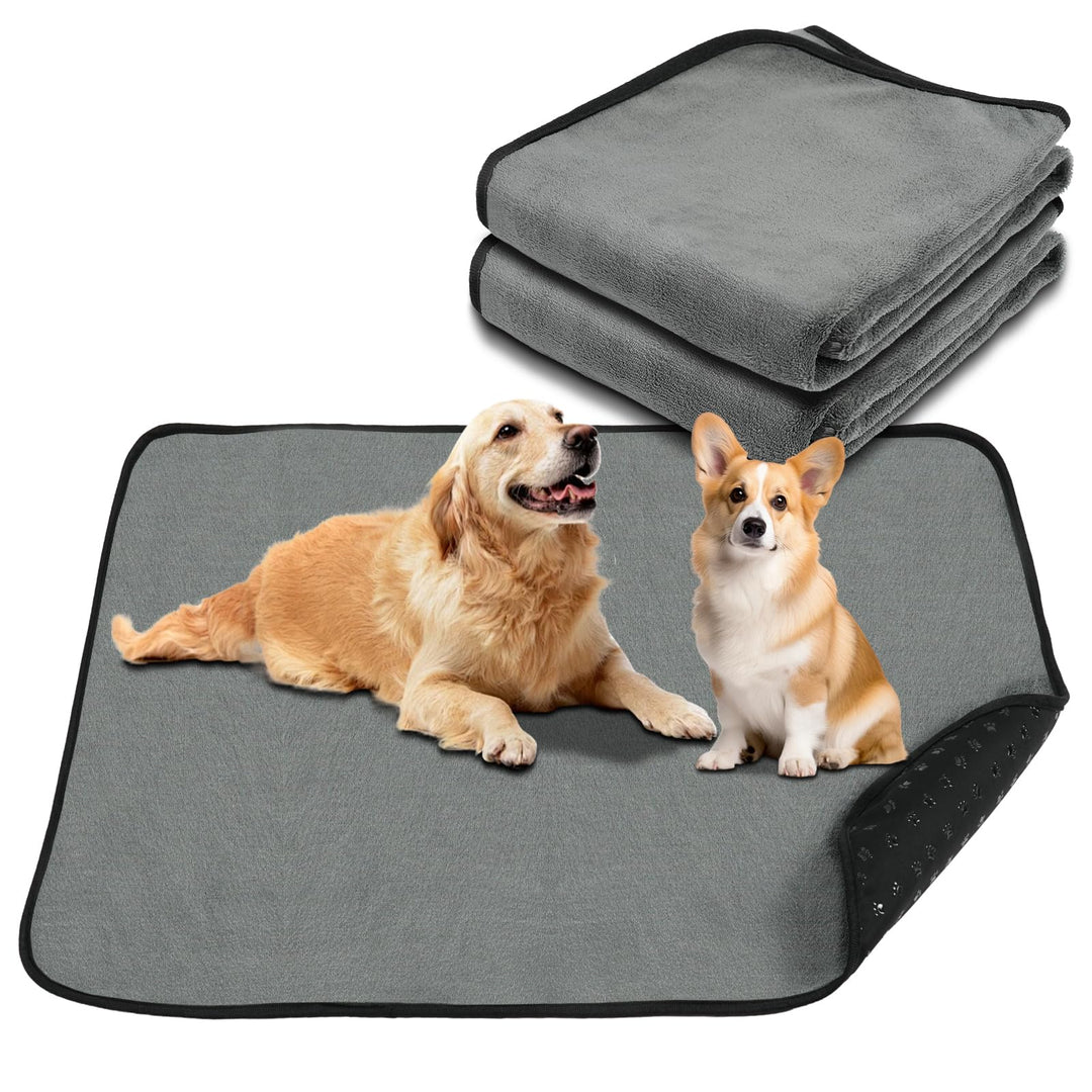2 Stück Waschbar Haustier-Urinunterlage, 70x100cm Welpenunterlagen Waschbar Puppy Training Pads, Wie
