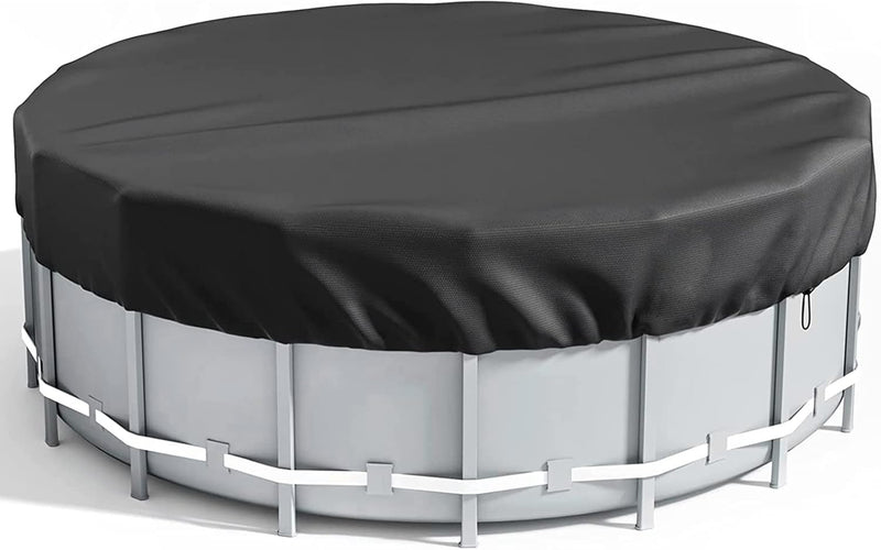 Round Pool Cover - 420D Oxford Poolabdeckplane - UV-Stabil & reissfest - für Round Frame Pool - Ø 30