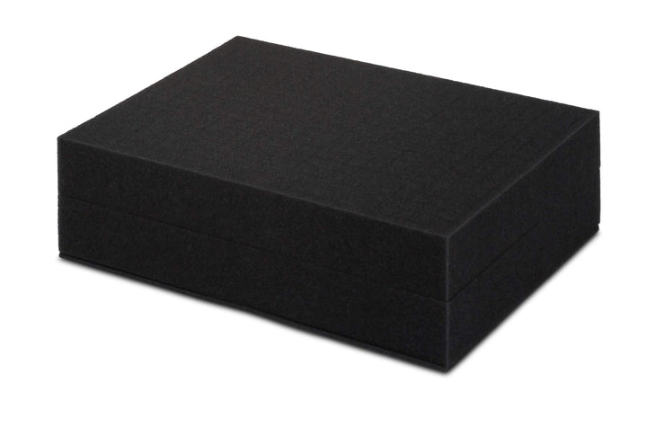 Set: Rasterschaumstoff (Stanzung 15x15 mm) + Schaumstoffeinlage - 360x260x105 mm, 360x260x105 mm