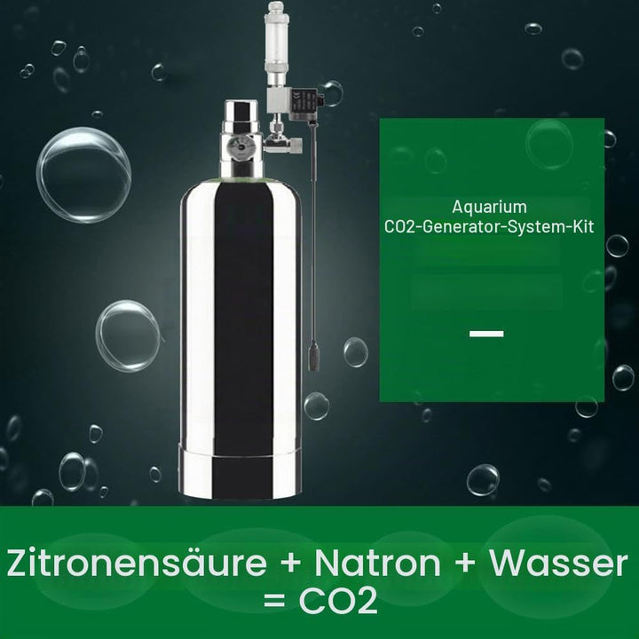 Ailgely 5L CO2-Generator-System-Kit für Doppel Aquarium CO2-Edelstahl-Zylinder-Generator-System mit