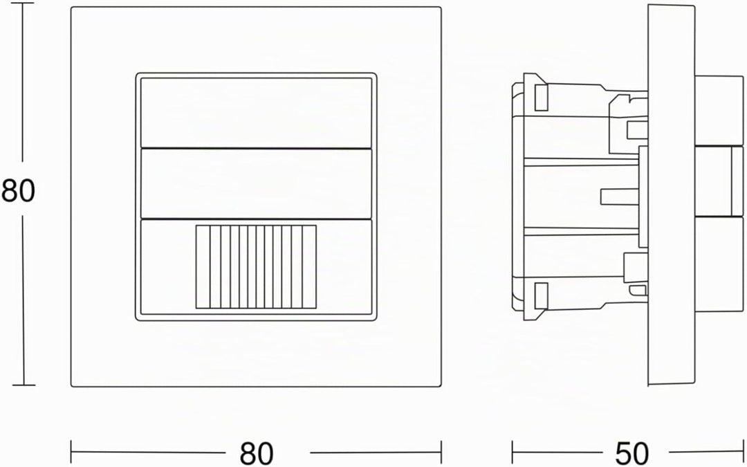 Steinel Sensorschalter IR 180 COM1 weiss, Unterputz-Einbau, LED Bewegungsmelder, 180°|20 m Erfassung