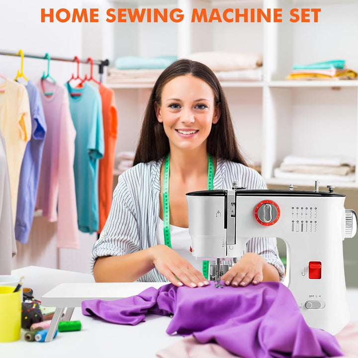 LetCart FLSM-519 Nähmaschine, Elektrische Nähmaschine für Anfänger und Kinder, 12 Stichprogrammen, F