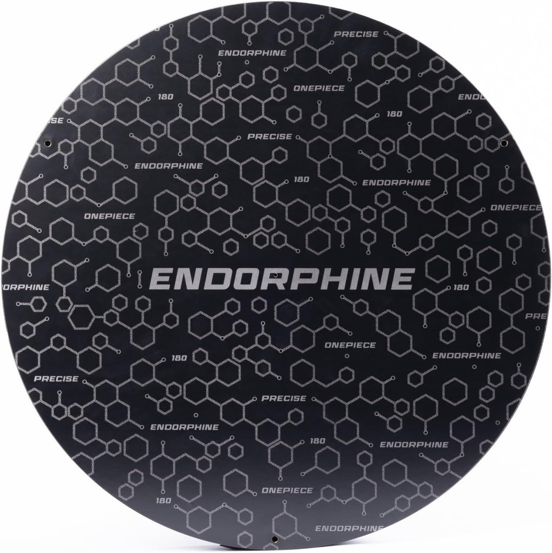 Dartboard Endorphine - Premium Dartboard mit One Piece Zahlenring - 18 Farben - Dartscheibe Nummernr