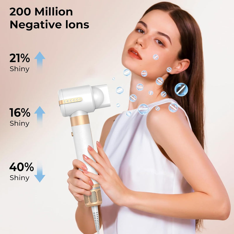 UKLISS Airstyler - Haarstyler 7 in 1, Warmluftbürste Set mit 110000 U/Min Haartrockner, Airflow Auto