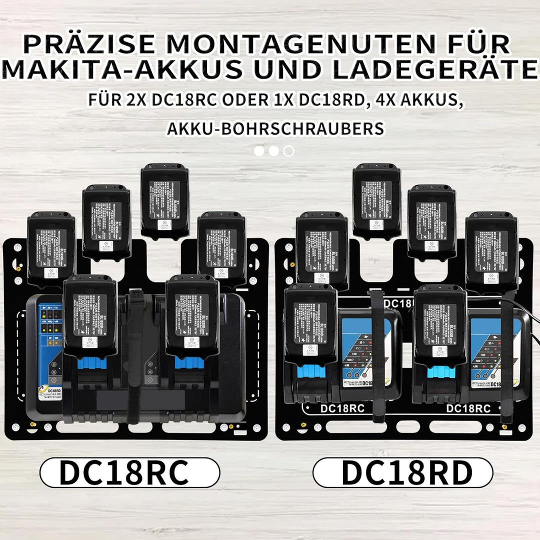 Wandhalterung für Makita,Akku Halterung für Makita DC18RC/DC18RD Ladegerät, Ladegerät Wandhalterung